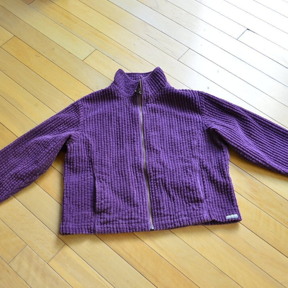 Woolrich Women's Corduroy Jacket Full Zip Size Petite Large